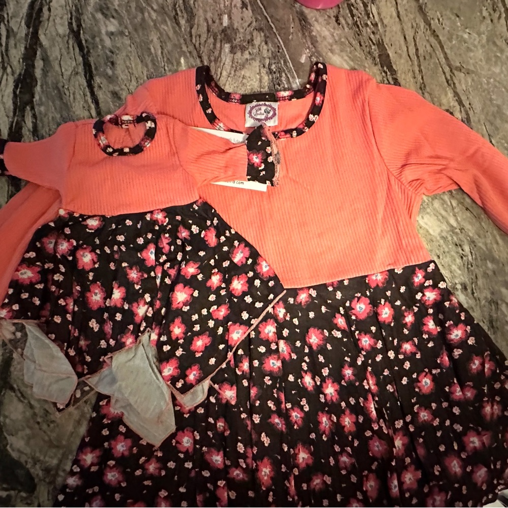 Toddler and Baby‎ Doll Matching Outfits
